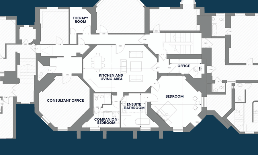 Floorplan With Navy No Balcony